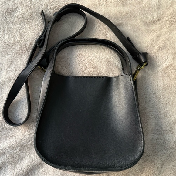 NWT Madewell The Sydney Leather Crossbody Bag True Black - Picture 11 of 14